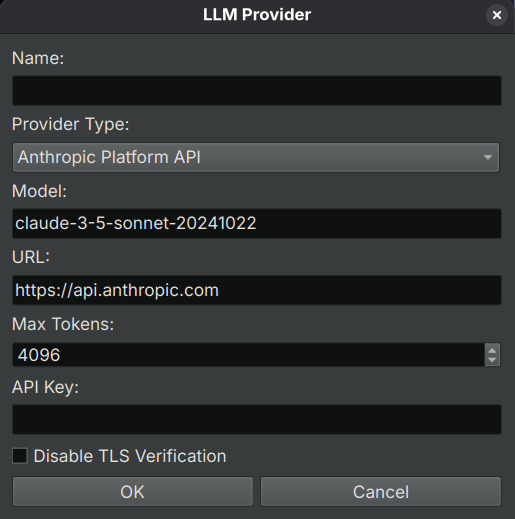 Add Provider Dialog