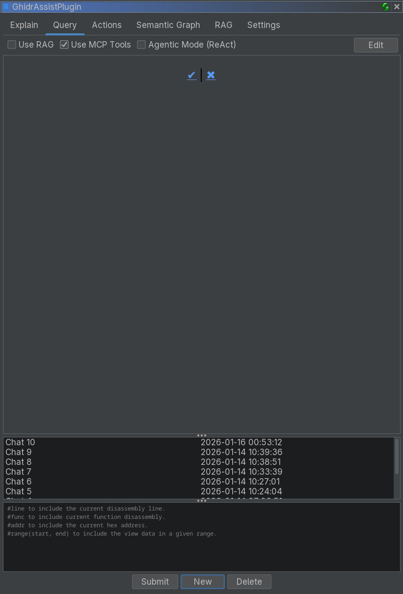 Query Tab Interface